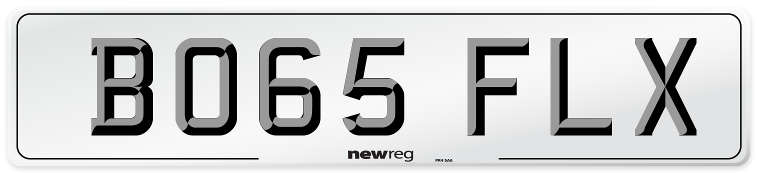 BO65 FLX Number Plate from New Reg